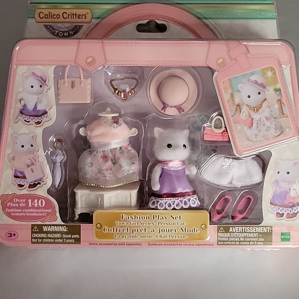 Calico Critters Fashion Play Set - Town Girl Series - Persian Cat